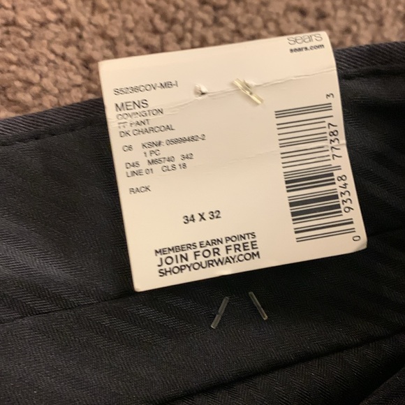 Covington Men Size 34x32 dark charcoal - Picture 4 of 7